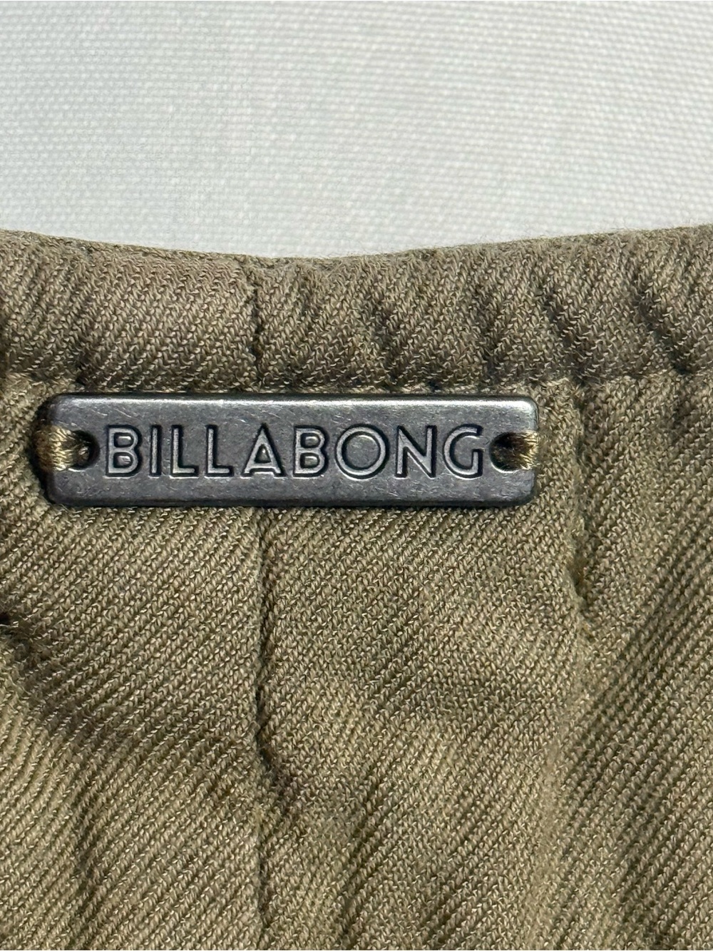Billabong Olive Green Utility Romper Shorts - Picture 4 of 8